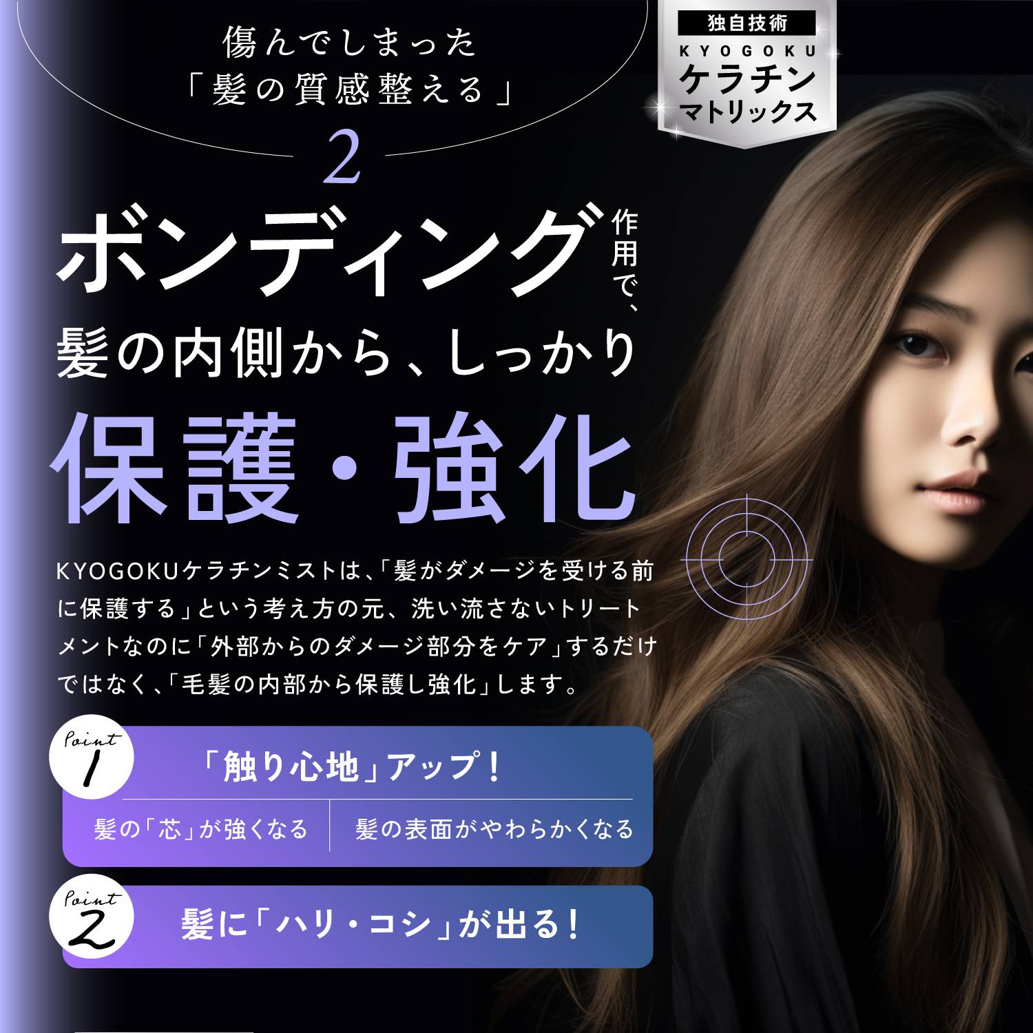 KYOGOKU ケラチンフォーム 原液100% 導入美容液フォームトリートメント 美容室専売品 ダメージケア