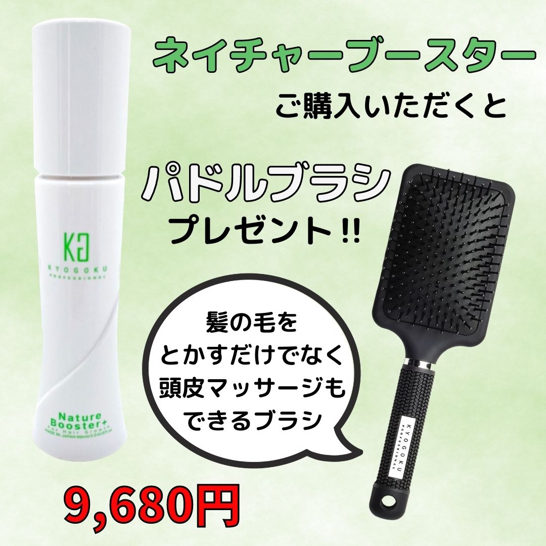 ネイチャーブースター&パドルブラシプレゼント!