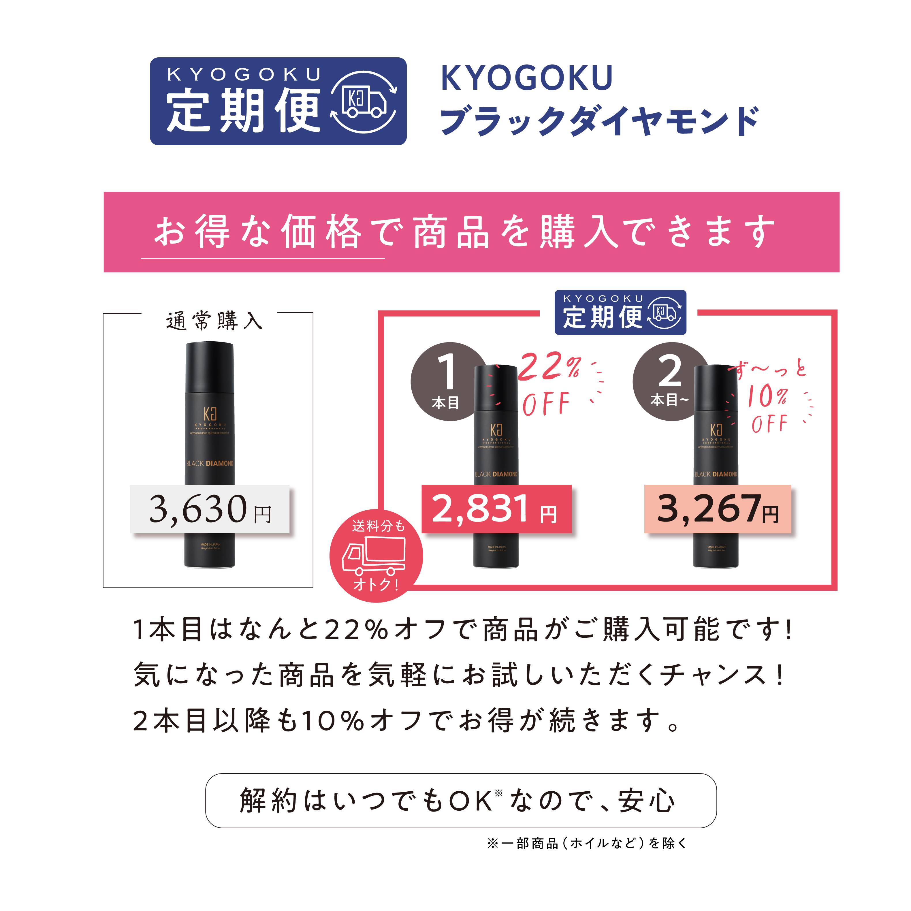 KYOGOKU ブラックダイヤモンド スプレー 定期便