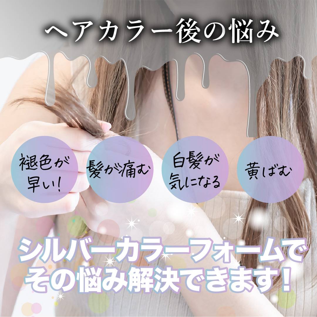 KYOGOKU シルバーカラーフォームコンディショナー 200g 炭酸 濃度10,000ppm カラーシャンプー カラートリートメント 人気ランキング ダメージケア (シルバー)