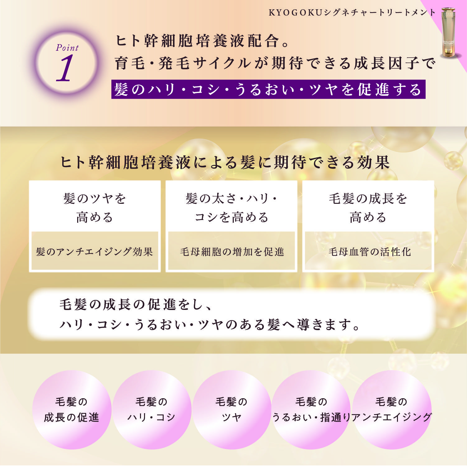 KYOGOKUシグネチャーシャンプー&トリートメント 各120ml