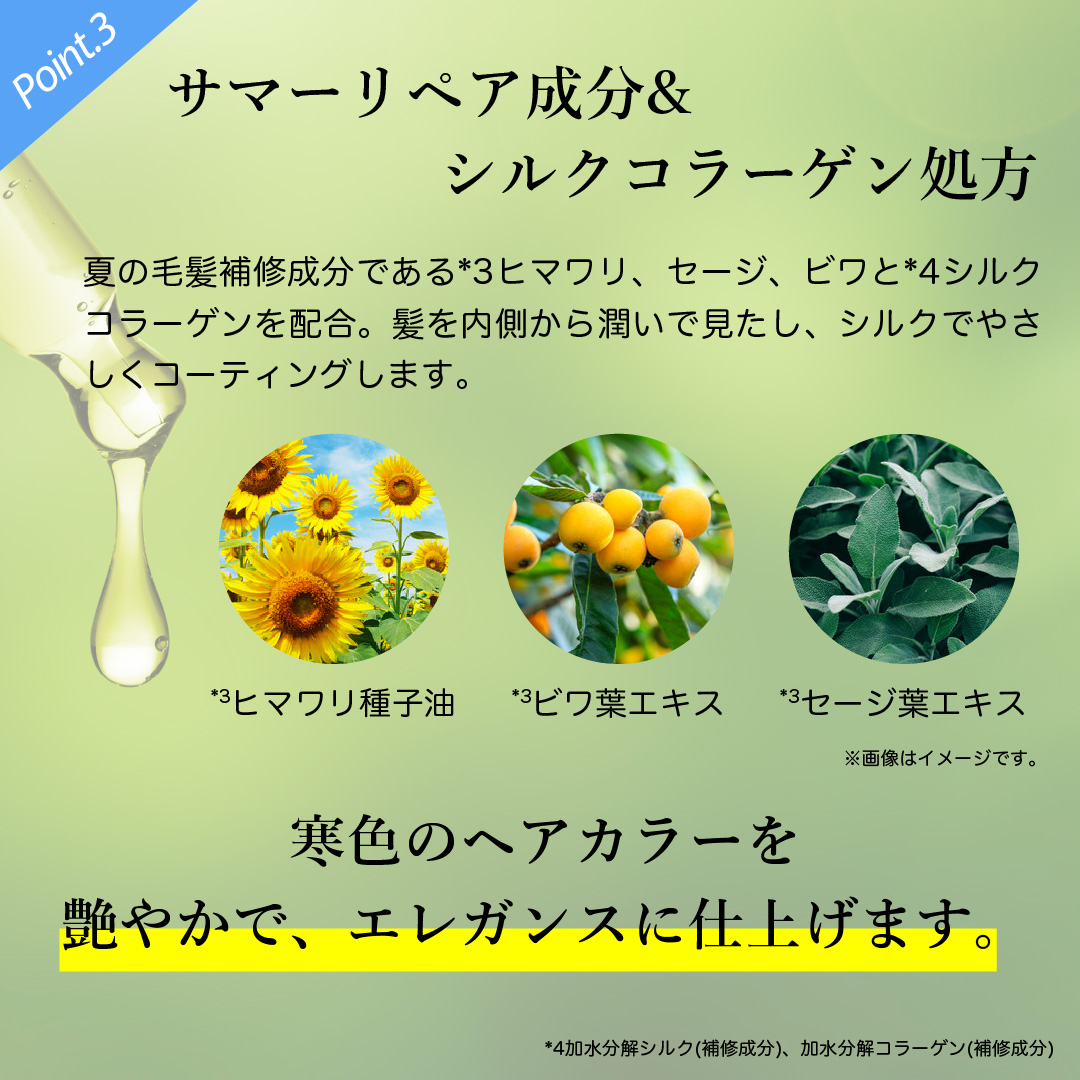 パーソナルカラーシャンプー アッシュグレーこだわり成分