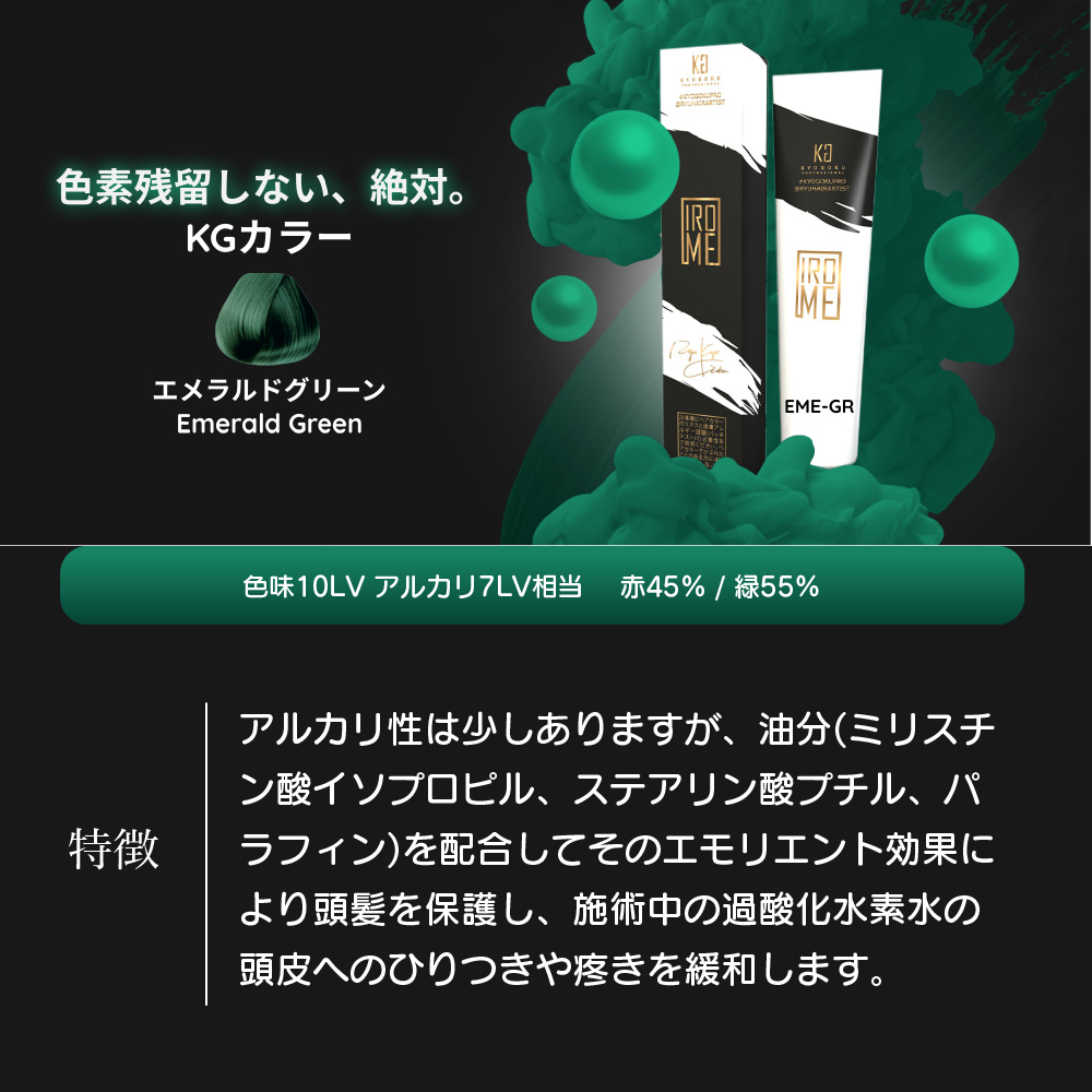 エメラルドグリーンパッケージ