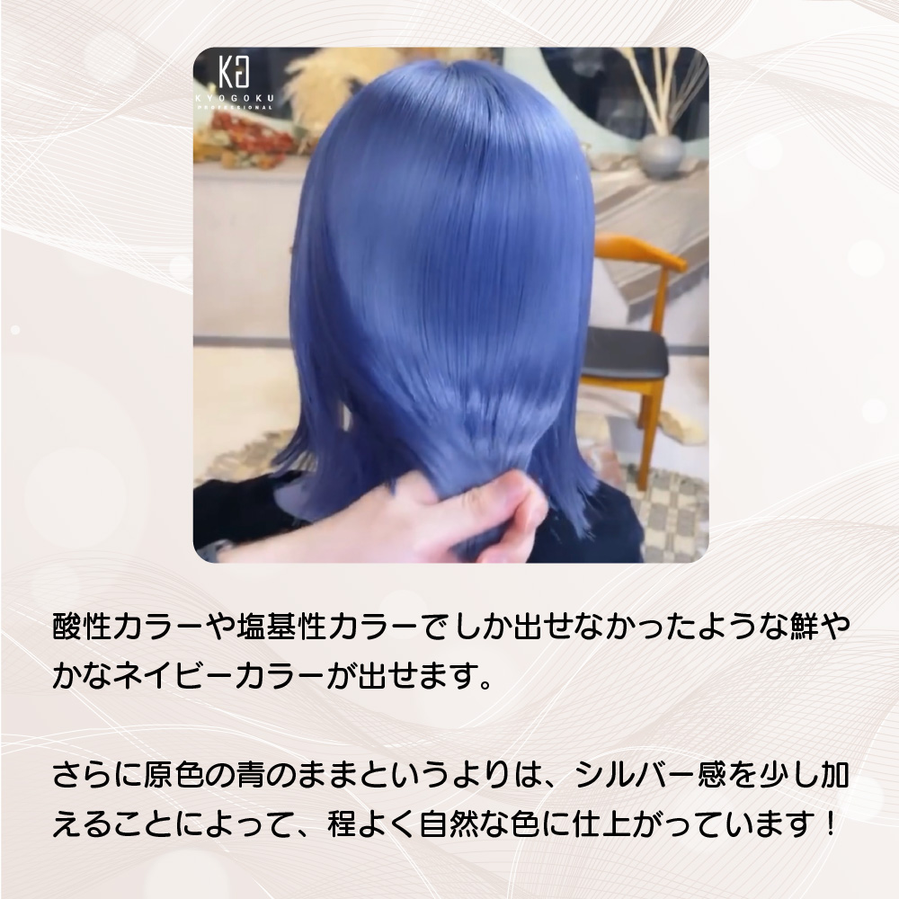 ネイビーシルバーデザイン