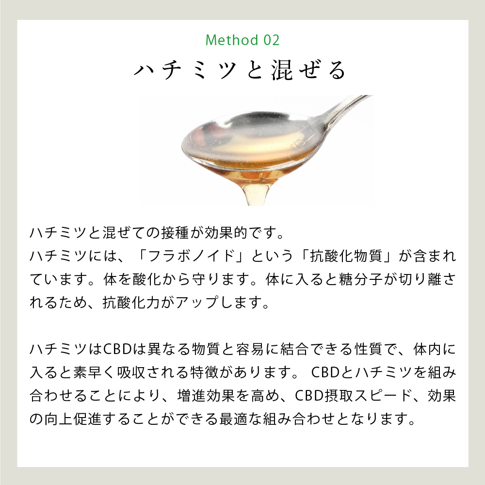 はちみつと混ぜる