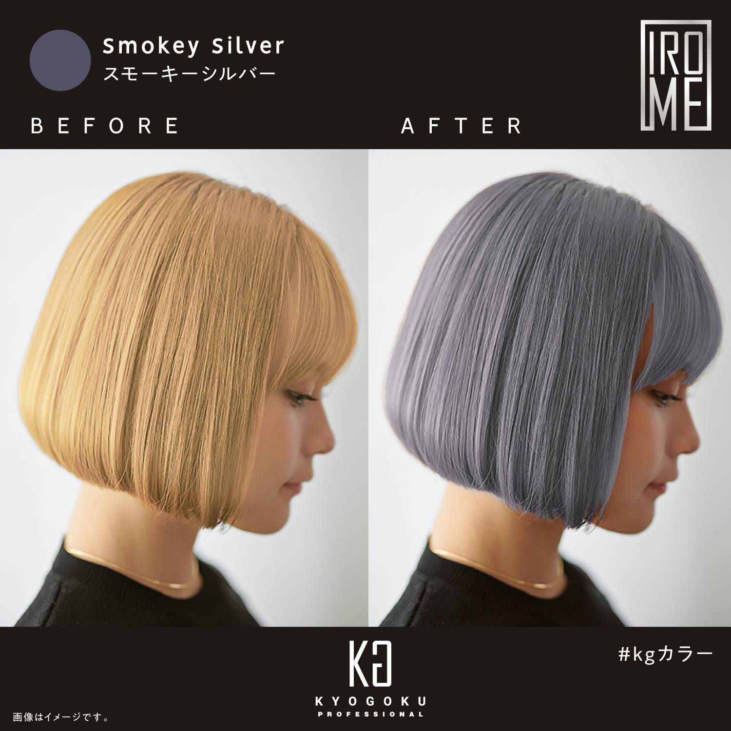 スモーキーシルバー使用例