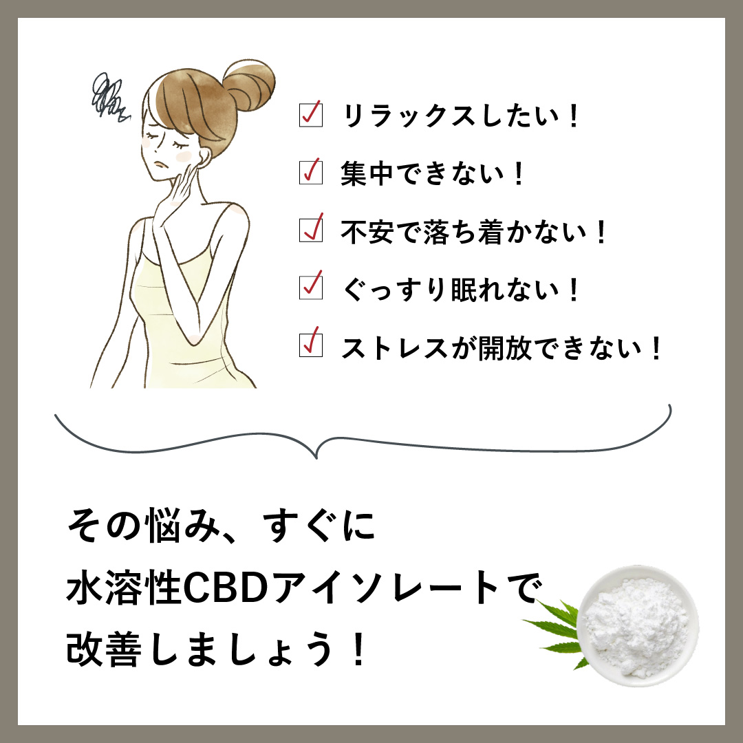 CBD水溶性アイソレート