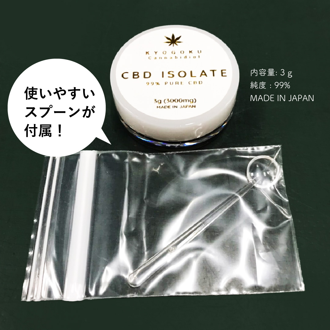 CBDアイソレートの付属品