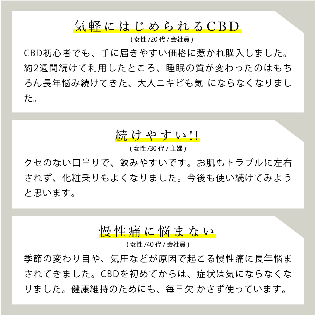 CBDアイソレートのレビュー2